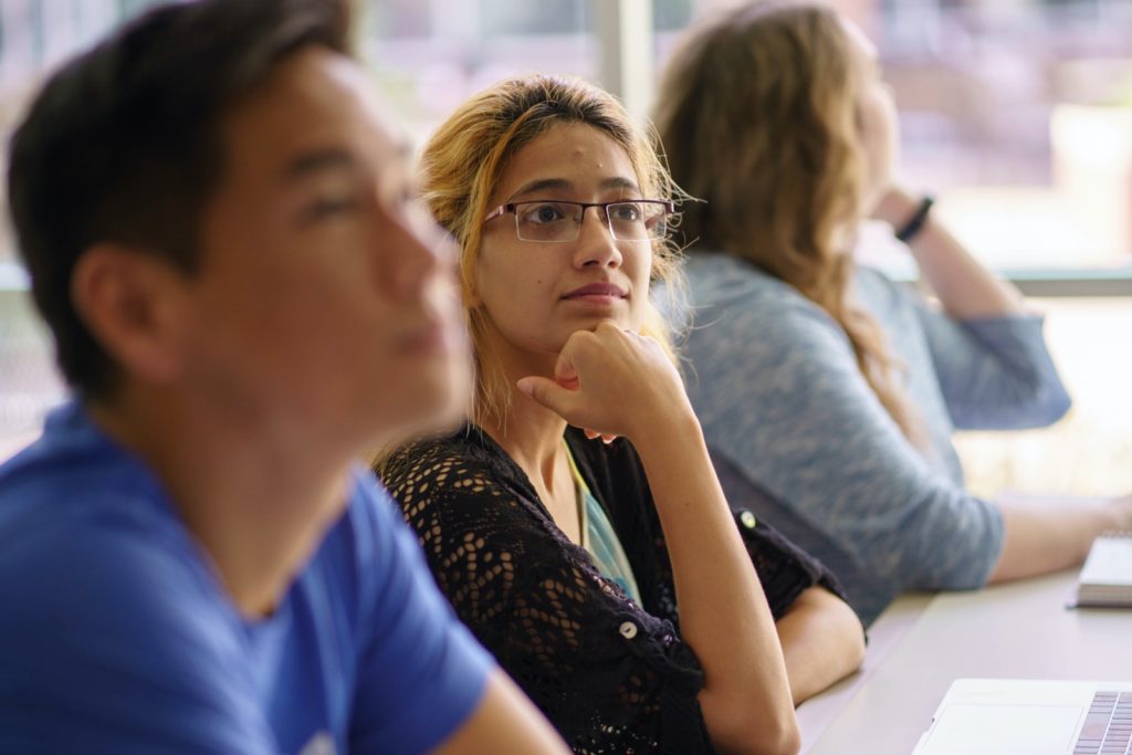 Students in class